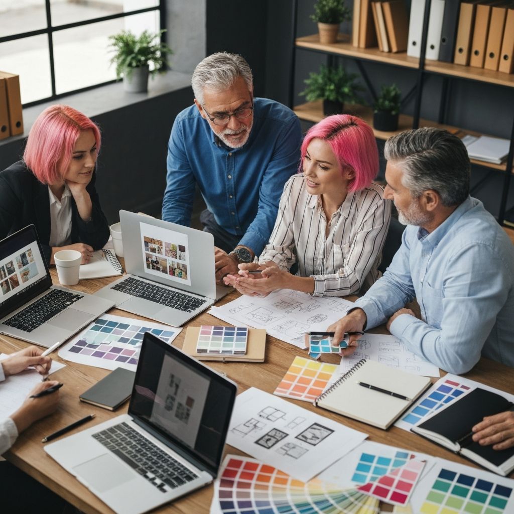 Professional team collaboration